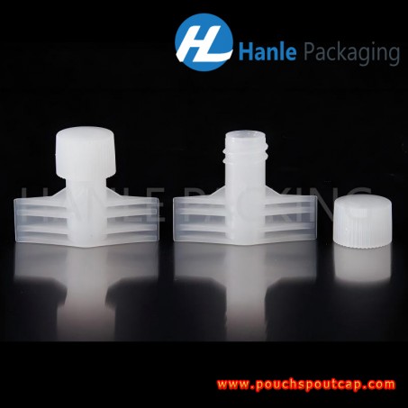 Dia 5.5mm plastic spout with cap for personal care, spout for liquid cosmetic pouches caps - HL055W Dia 5.5mm plastic spout with cap for personal care, spout for liquid cosmetic pouches caps - HL055W